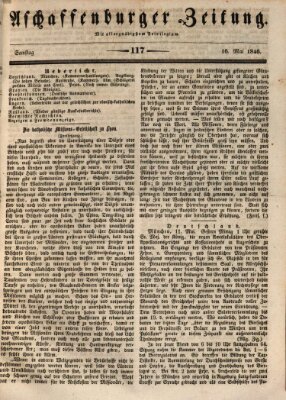 Aschaffenburger Zeitung Samstag 16. Mai 1846