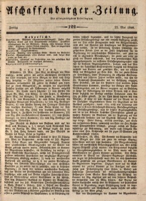 Aschaffenburger Zeitung Freitag 22. Mai 1846