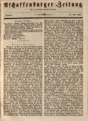 Aschaffenburger Zeitung Samstag 23. Mai 1846