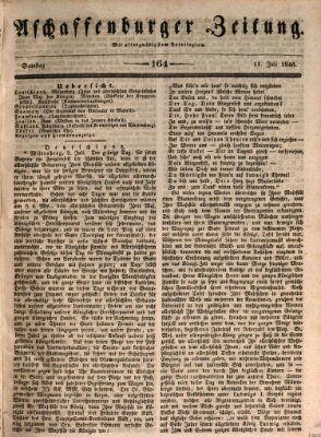 Aschaffenburger Zeitung Samstag 11. Juli 1846