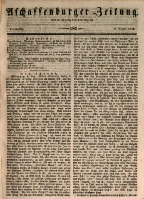 Aschaffenburger Zeitung Donnerstag 6. August 1846