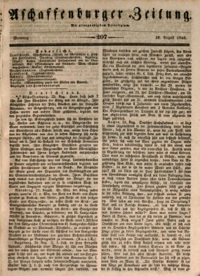 Aschaffenburger Zeitung Sonntag 30. August 1846