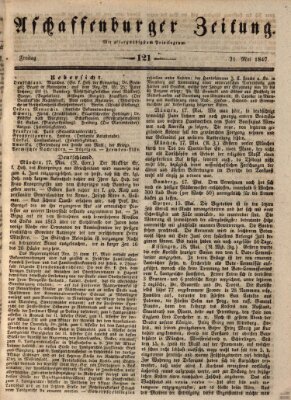 Aschaffenburger Zeitung Freitag 21. Mai 1847