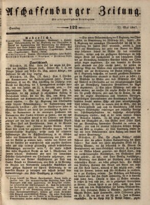 Aschaffenburger Zeitung Samstag 22. Mai 1847