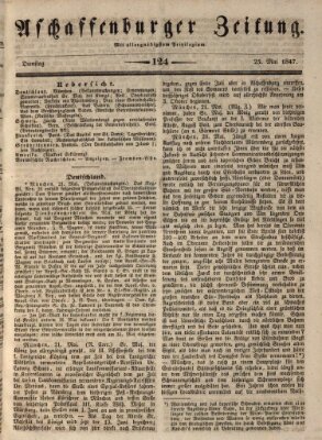 Aschaffenburger Zeitung Dienstag 25. Mai 1847