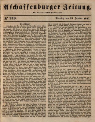 Aschaffenburger Zeitung Dienstag 19. Oktober 1847