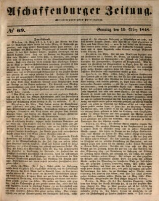 Aschaffenburger Zeitung Sunday 19. March 1848