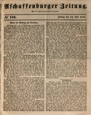 Aschaffenburger Zeitung Freitag 12. Mai 1848