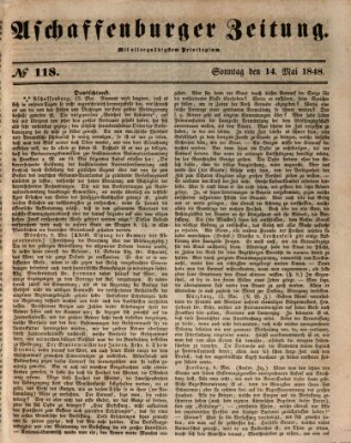 Aschaffenburger Zeitung Sonntag 14. Mai 1848