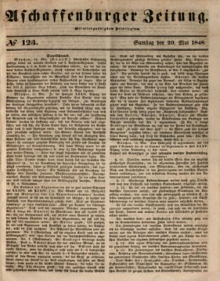 Aschaffenburger Zeitung Samstag 20. Mai 1848