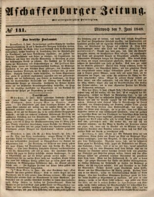 Aschaffenburger Zeitung Mittwoch 7. Juni 1848