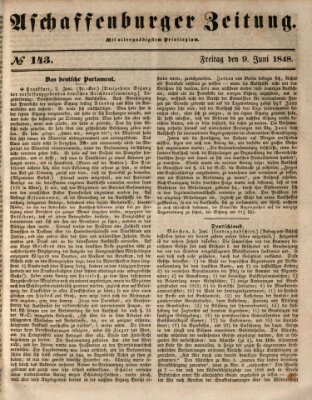 Aschaffenburger Zeitung Freitag 9. Juni 1848