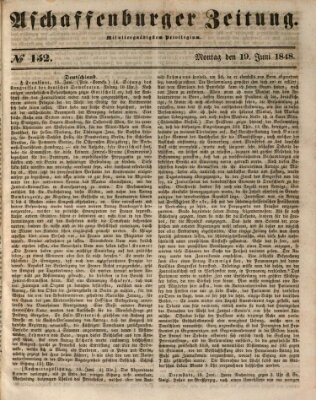 Aschaffenburger Zeitung Montag 19. Juni 1848