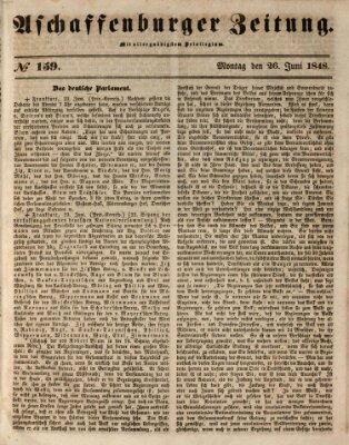 Aschaffenburger Zeitung Montag 26. Juni 1848