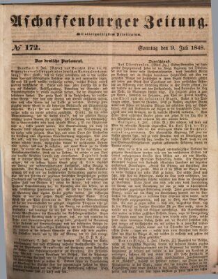 Aschaffenburger Zeitung Sonntag 9. Juli 1848