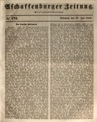 Aschaffenburger Zeitung Mittwoch 12. Juli 1848