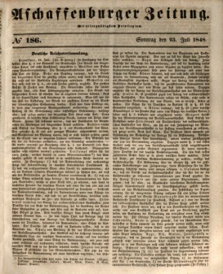 Aschaffenburger Zeitung Sonntag 23. Juli 1848