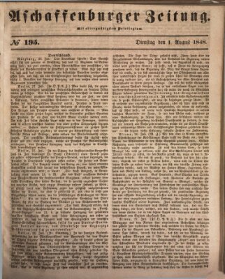 Aschaffenburger Zeitung Dienstag 1. August 1848