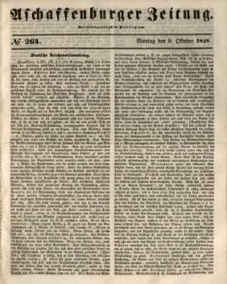 Aschaffenburger Zeitung Montag 9. Oktober 1848