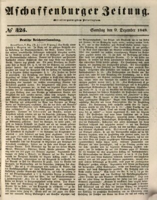 Aschaffenburger Zeitung Samstag 9. Dezember 1848