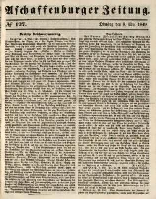 Aschaffenburger Zeitung Dienstag 8. Mai 1849