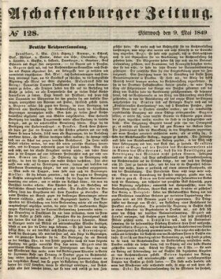 Aschaffenburger Zeitung Mittwoch 9. Mai 1849