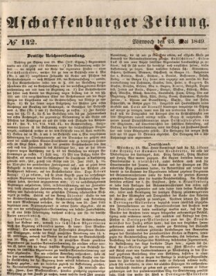 Aschaffenburger Zeitung Mittwoch 23. Mai 1849