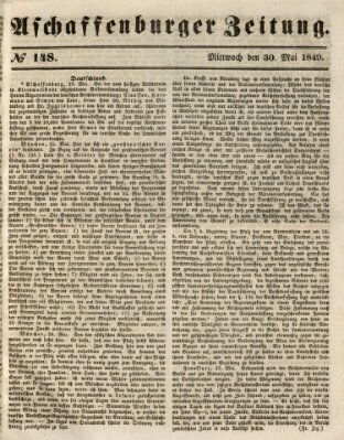 Aschaffenburger Zeitung Mittwoch 30. Mai 1849