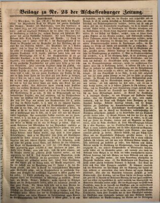 Aschaffenburger Zeitung Mittwoch 23. Januar 1850