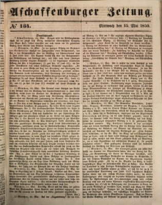 Aschaffenburger Zeitung Mittwoch 15. Mai 1850