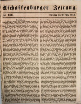 Aschaffenburger Zeitung Dienstag 28. Mai 1850