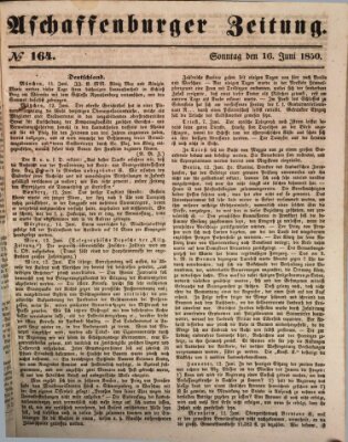 Aschaffenburger Zeitung Sonntag 16. Juni 1850