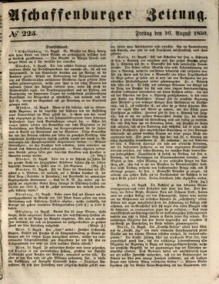 Aschaffenburger Zeitung Freitag 16. August 1850