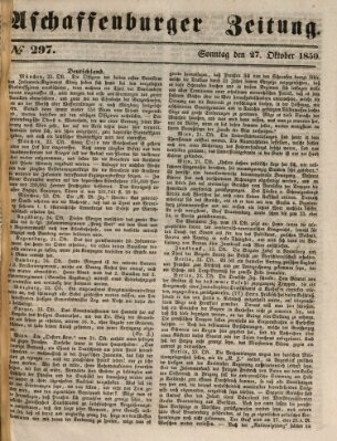 Aschaffenburger Zeitung Sonntag 27. Oktober 1850