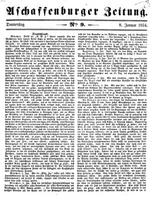 Aschaffenburger Zeitung Donnerstag 9. Januar 1851