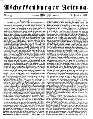 Aschaffenburger Zeitung Montag 24. Februar 1851