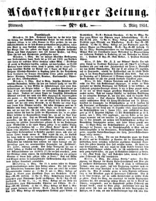 Aschaffenburger Zeitung Mittwoch 5. März 1851