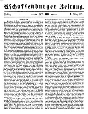 Aschaffenburger Zeitung Freitag 7. März 1851