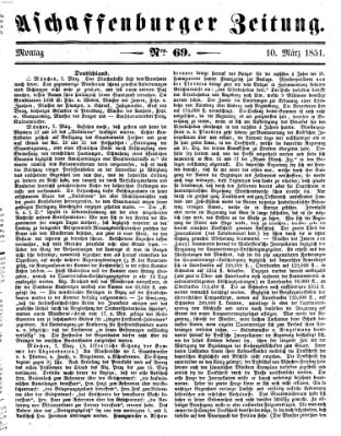 Aschaffenburger Zeitung Montag 10. März 1851