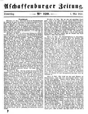 Aschaffenburger Zeitung Donnerstag 1. Mai 1851