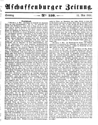 Aschaffenburger Zeitung Sonntag 11. Mai 1851