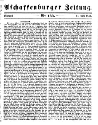 Aschaffenburger Zeitung Mittwoch 14. Mai 1851