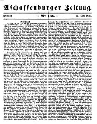 Aschaffenburger Zeitung Montag 19. Mai 1851