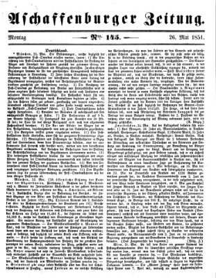 Aschaffenburger Zeitung Montag 26. Mai 1851