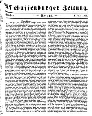 Aschaffenburger Zeitung Samstag 14. Juni 1851