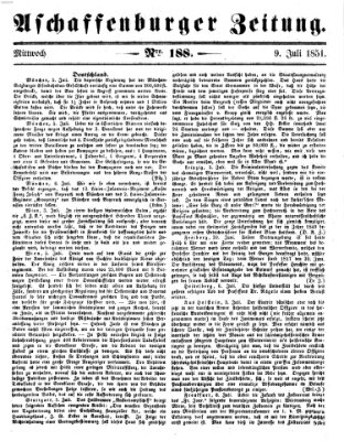 Aschaffenburger Zeitung Mittwoch 9. Juli 1851