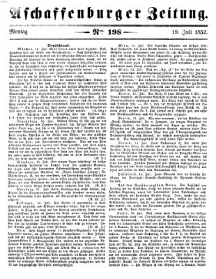 Aschaffenburger Zeitung Montag 19. Juli 1852