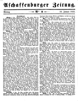 Aschaffenburger Zeitung Montag 10. Januar 1853