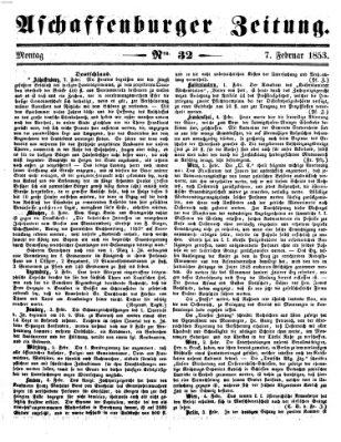 Aschaffenburger Zeitung Montag 7. Februar 1853