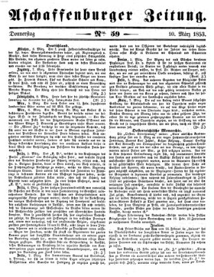 Aschaffenburger Zeitung Donnerstag 10. März 1853